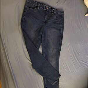 American Eagle Outfitters Women's Deep Blue Skinny Jeans